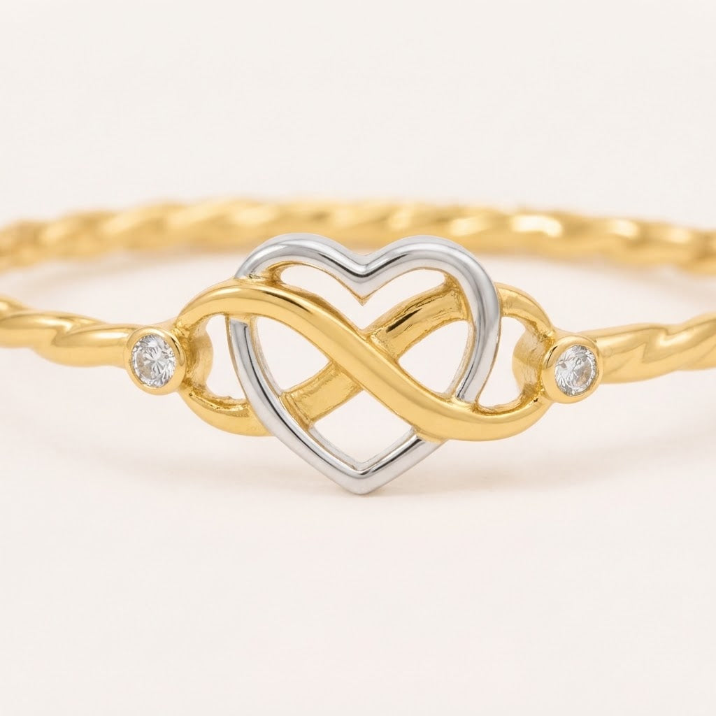 Friendship Has No Finish Line — Infinity Heart Ring for Best Friend