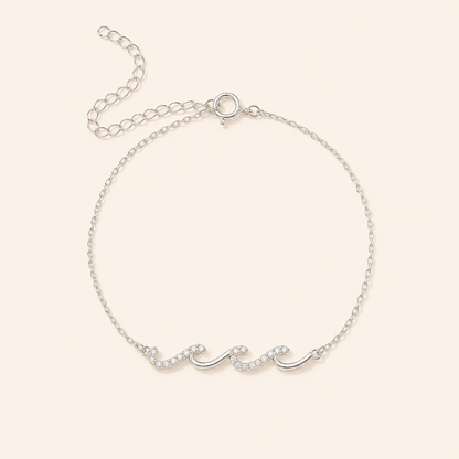 Wave Bracelet - S925 sterling silver jewelry - Kynd Co.