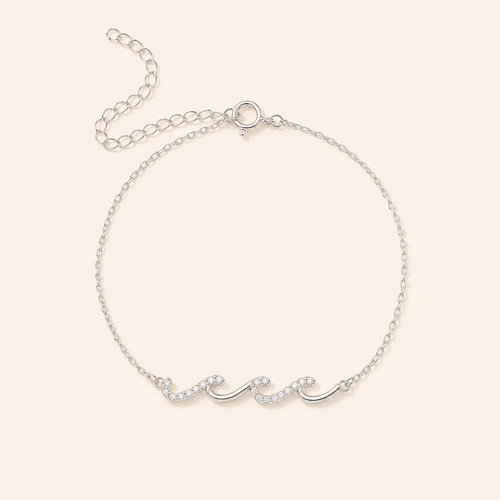 Wave Bracelet - S925 sterling silver jewelry - Kynd Co.