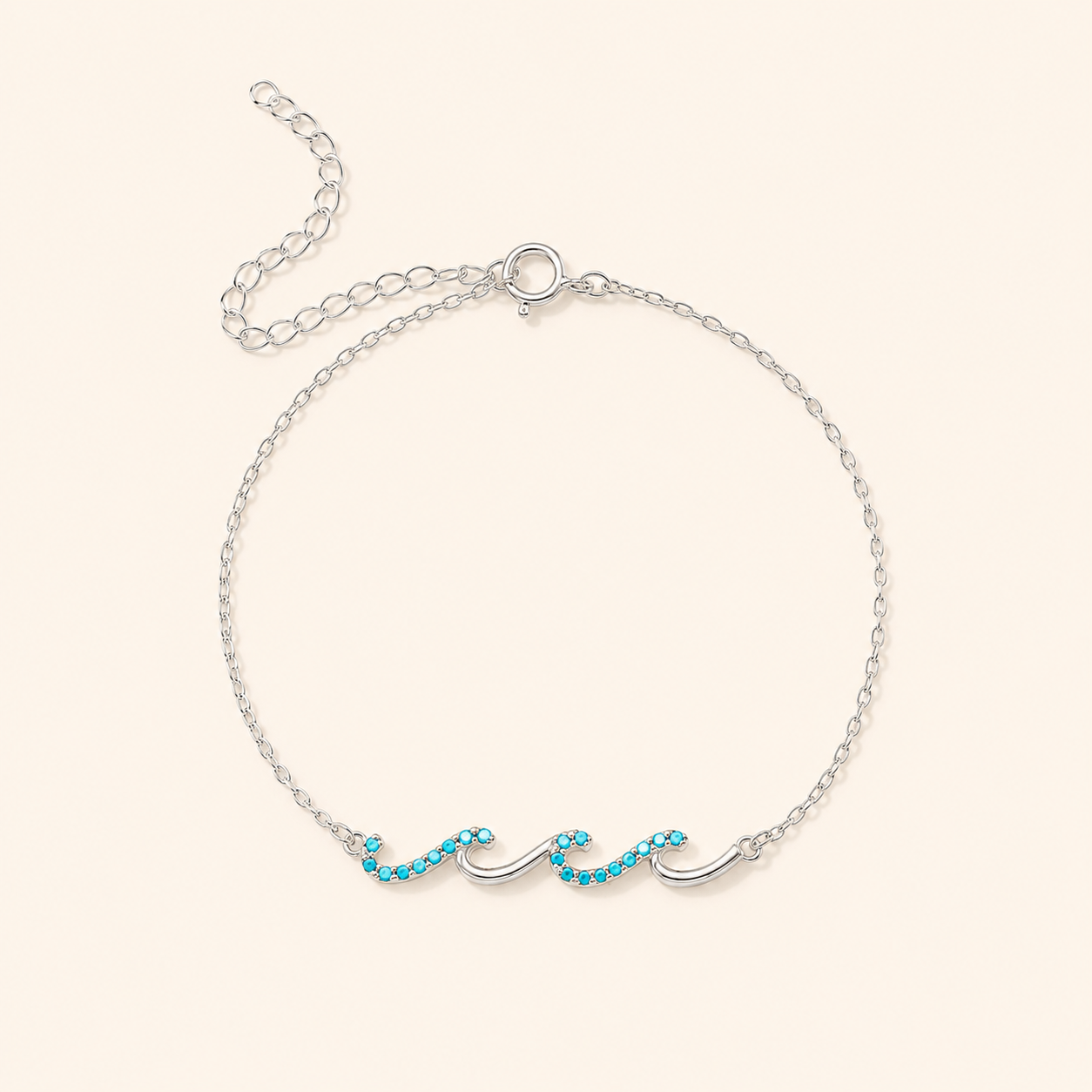 Wave Bracelet - S925 sterling silver jewelry - Kynd Co.
