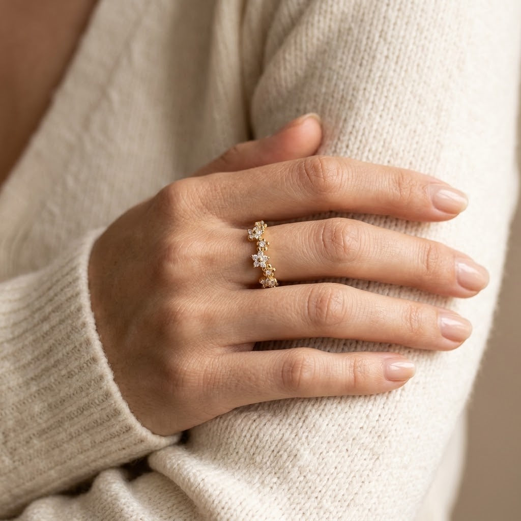 My Little Wildflower — Daisy Ring for Daughter