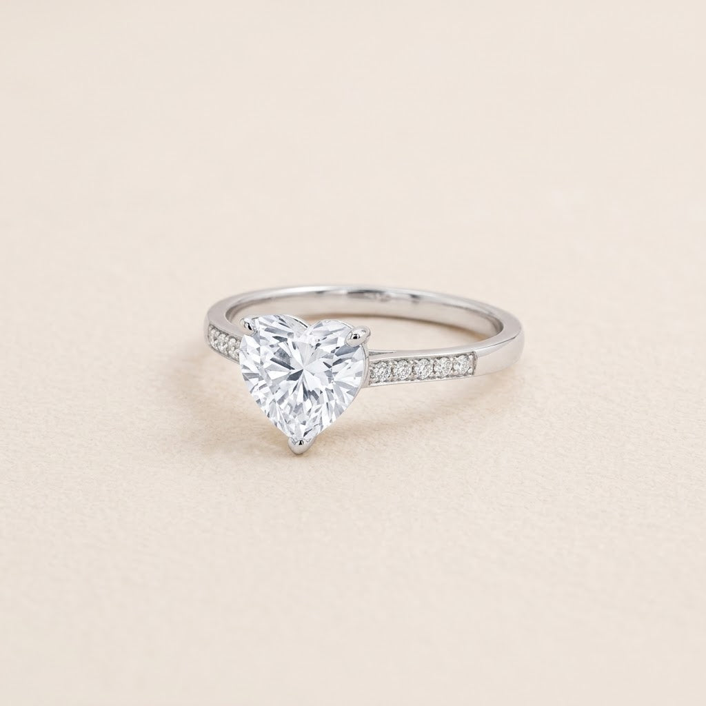 My Heart Picked You — Heart Solitaire Ring for Best Friend — Kynd Co