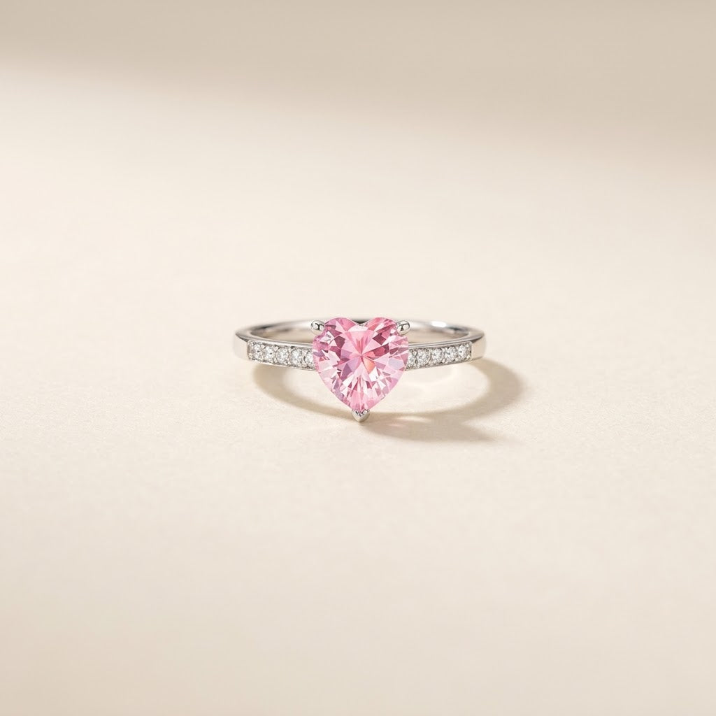 My Heart Picked You — Heart Solitaire Ring for Best Friend — Kynd Co