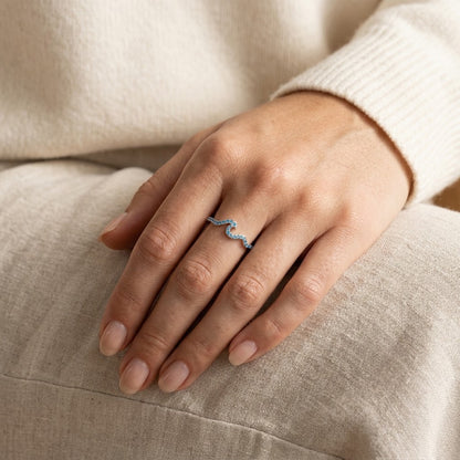 Miles Apart, Same Ocean — Wave Ring for Best Friend — Kynd Co