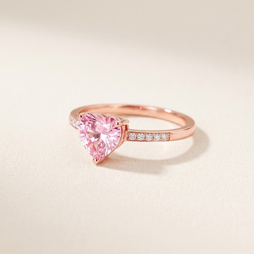 My Heart Picked You — Heart Solitaire Ring for Best Friend — Kynd Co
