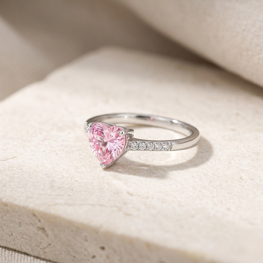My Heart Picked You — Heart Solitaire Ring for Best Friend — Kynd Co