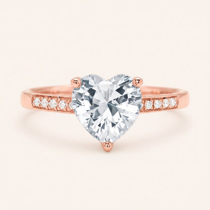 My Heart Picked You — Heart Solitaire Ring for Best Friend — Kynd Co