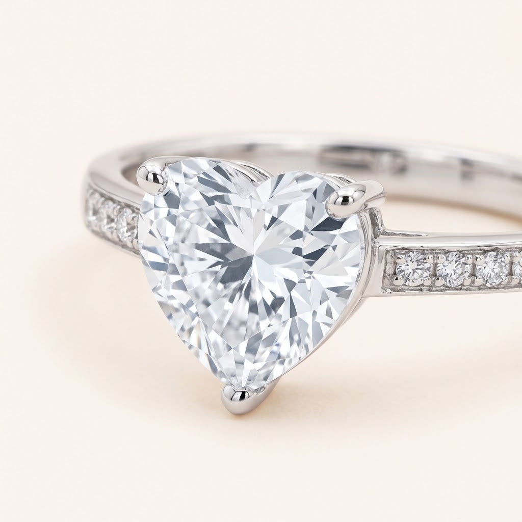 My Heart Picked You — Heart Solitaire Ring for Best Friend — Kynd Co