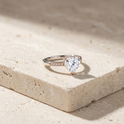 My Heart Picked You — Heart Solitaire Ring for Best Friend — Kynd Co