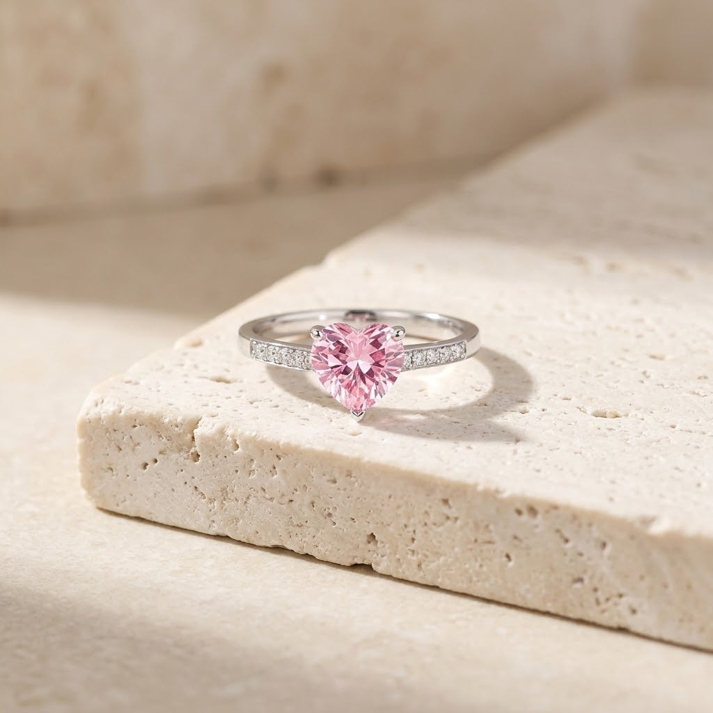 My Heart Picked You — Heart Solitaire Ring for Best Friend — Kynd Co