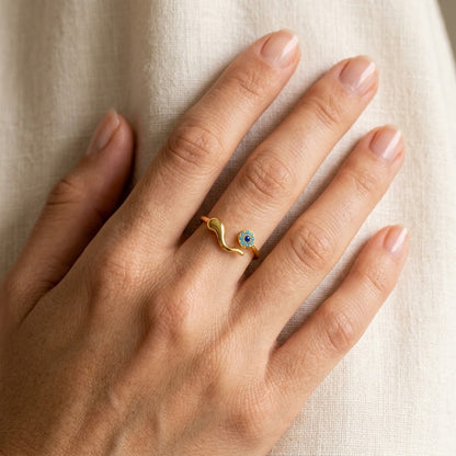 Protecting My Own Peace — Evil Eye Ring for Yourself — Kynd Co