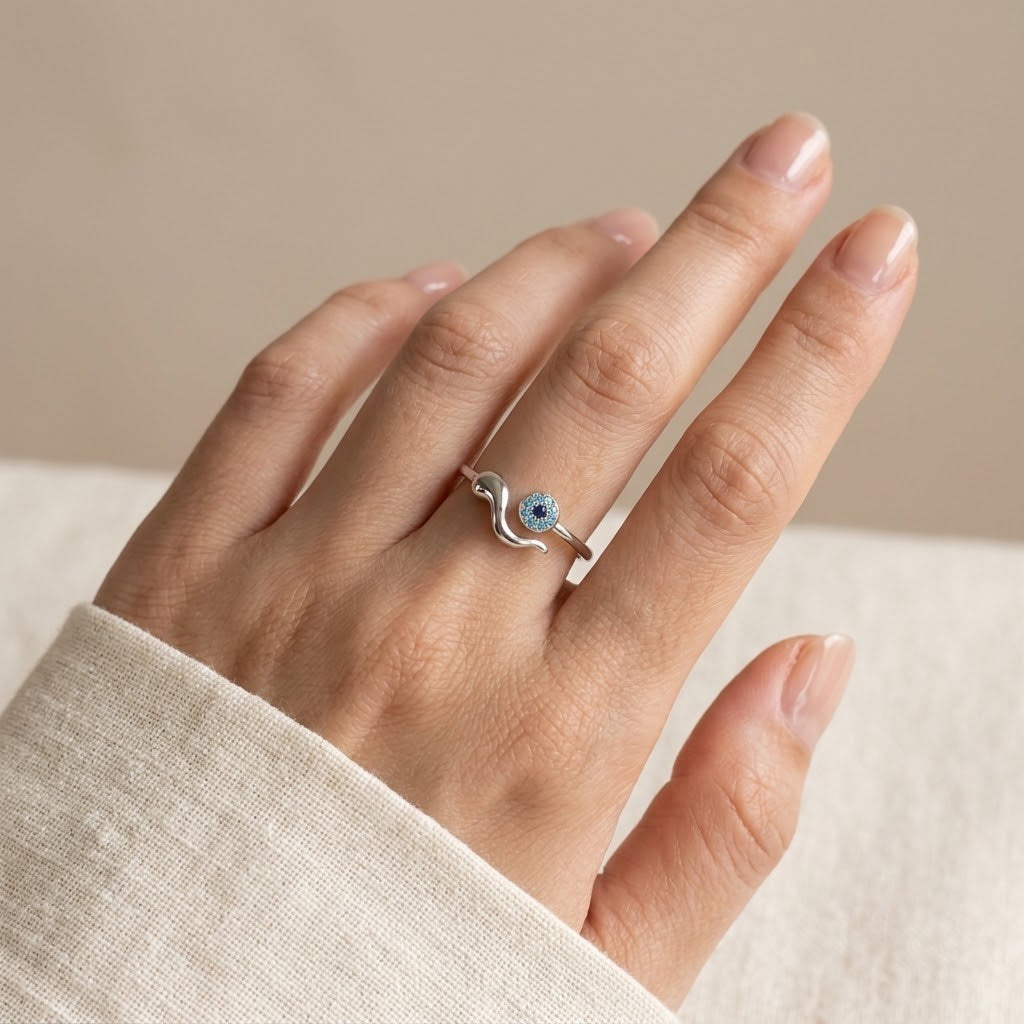 Protecting My Own Peace — Evil Eye Ring for Yourself — Kynd Co
