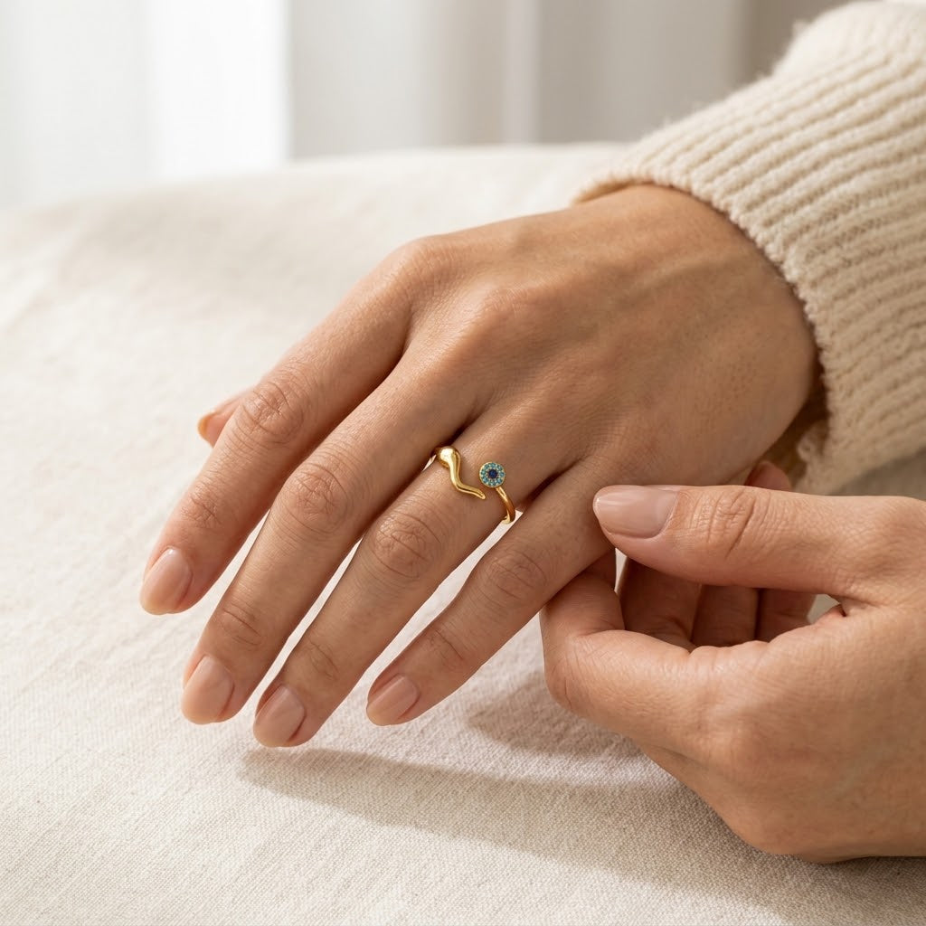 Protecting My Own Peace — Evil Eye Ring for Yourself — Kynd Co