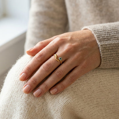 Protecting My Own Peace — Evil Eye Ring for Yourself — Kynd Co