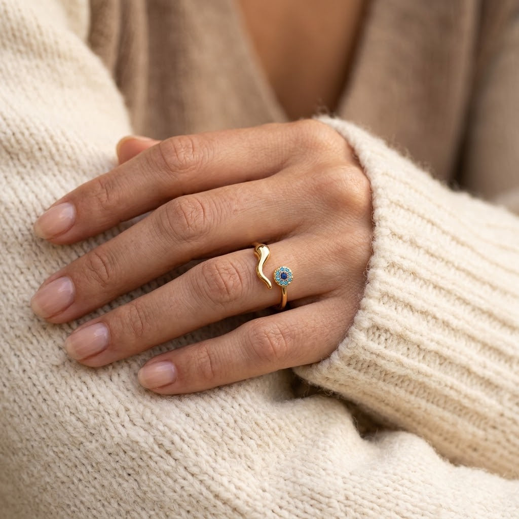 Watching Over You — Evil Eye Ring for Best Friend — Kynd Co