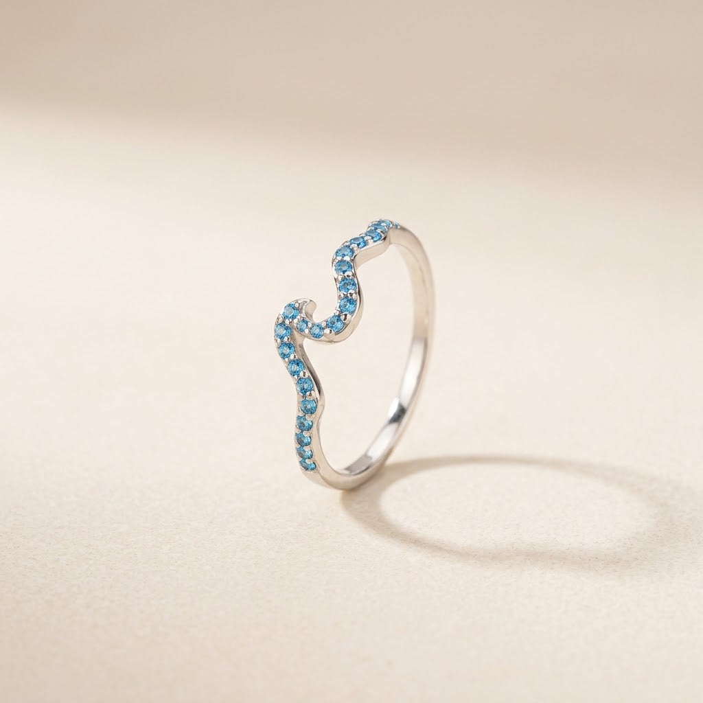 Miles Apart, Same Ocean — Wave Ring for Best Friend — Kynd Co