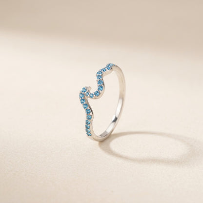 Miles Apart, Same Ocean — Wave Ring for Best Friend — Kynd Co