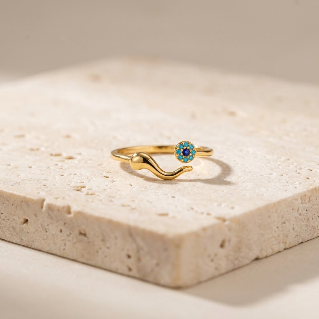 Protecting My Own Peace — Evil Eye Ring for Yourself — Kynd Co