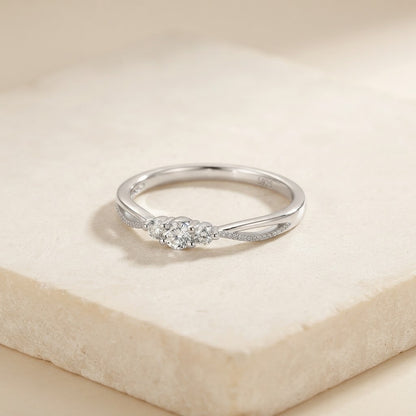 Then, Now, Always — Trio Stone Ring for Mom