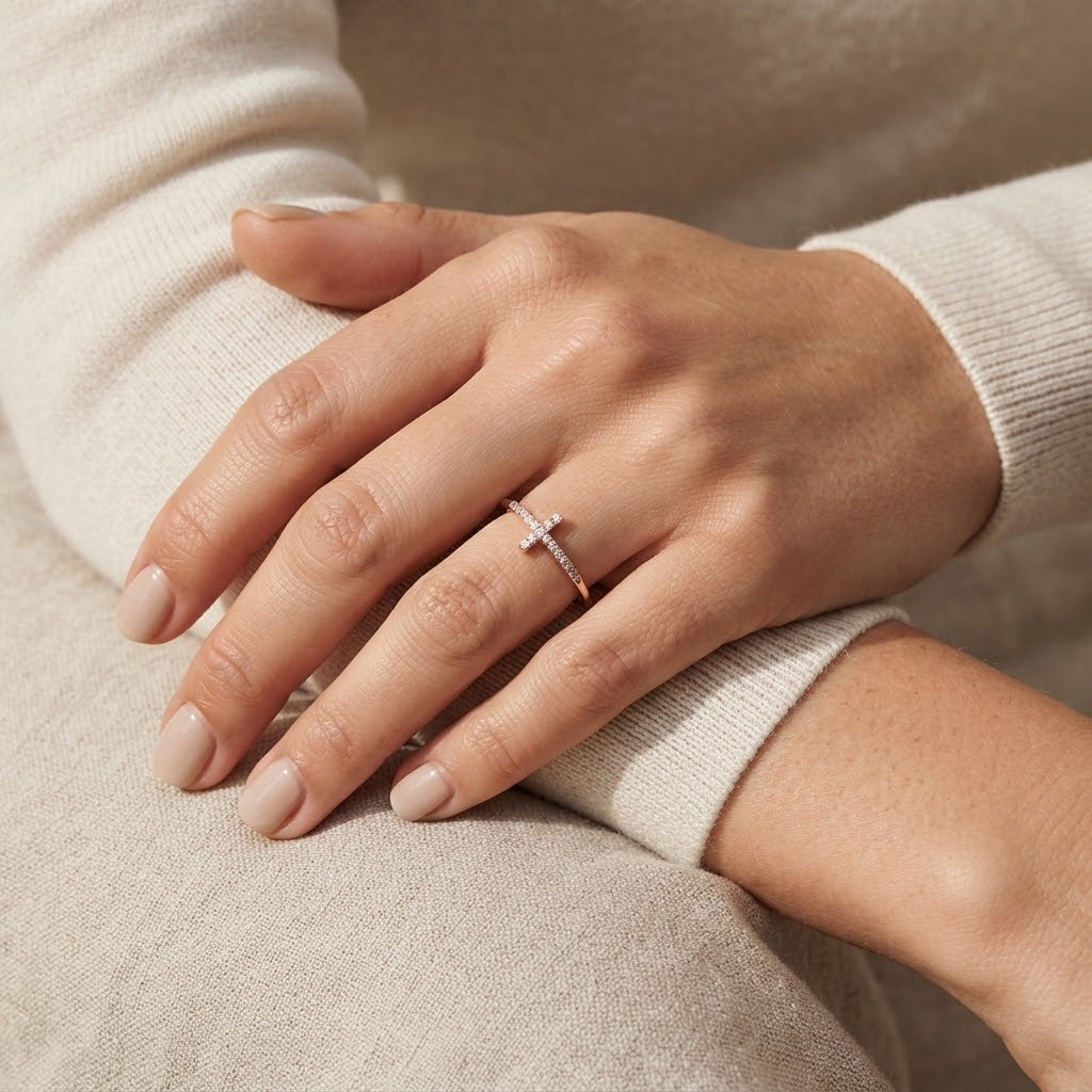 My Quiet Kind of Faith — Cross Ring for Yourself — Kynd Co