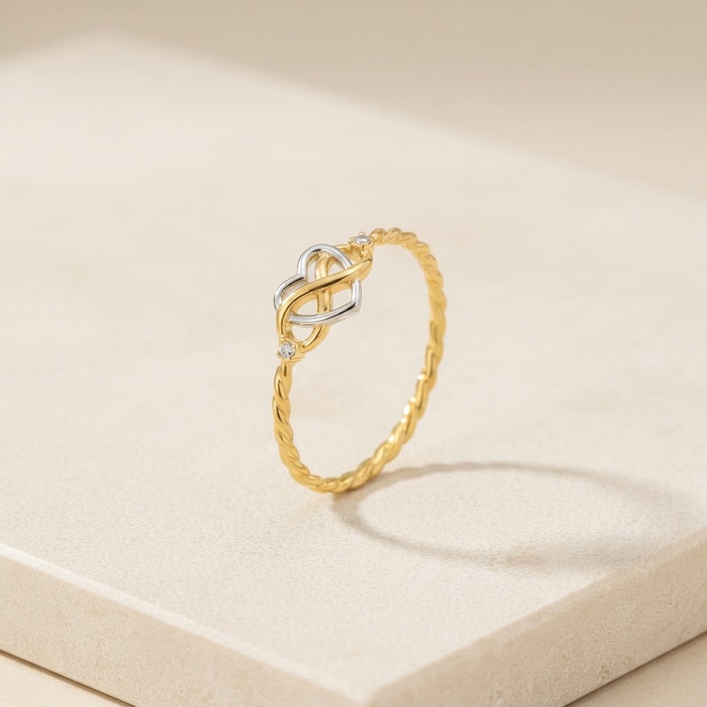 Forever Starts With Us — Infinity Heart Ring for Wife