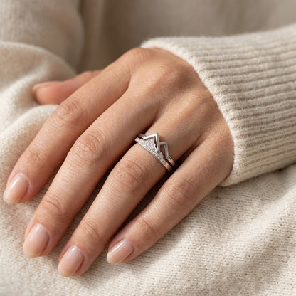 She Moves Mountains — Mountain Ring for Sister