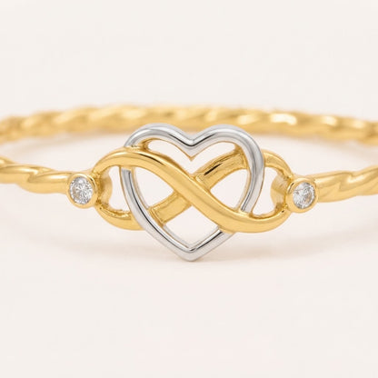 Forever Starts With Us — Infinity Heart Ring for Wife