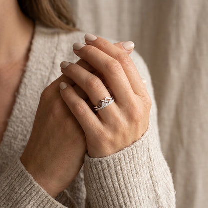 She Moves Mountains — Mountain Ring for Sister