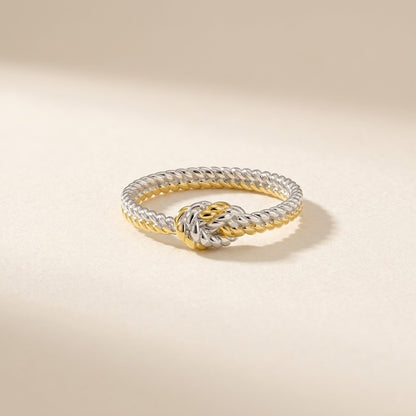 Knotted Together, No Matter What — Knot Ring for Best Friend