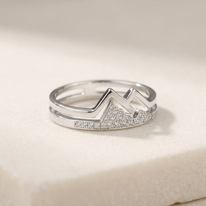 She Moves Mountains — Mountain Ring for Sister