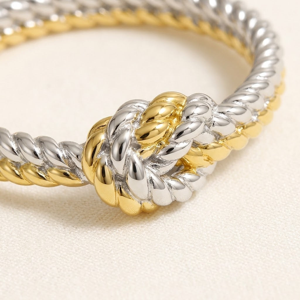 Knotted Together, No Matter What — Knot Ring for Best Friend
