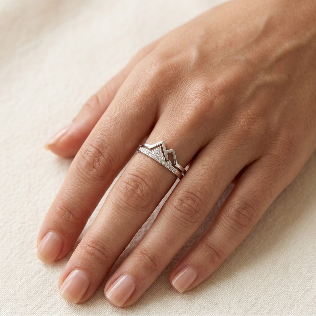 She Moves Mountains — Mountain Ring for Sister