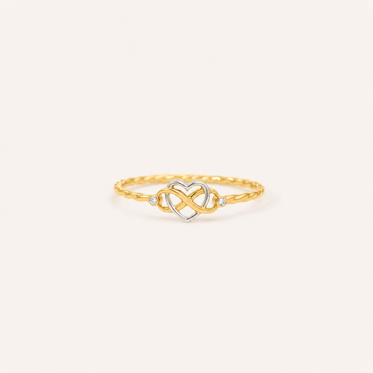Forever Starts With Us — Infinity Heart Ring for Wife