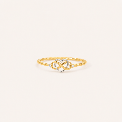 Forever Starts With Us — Infinity Heart Ring for Wife