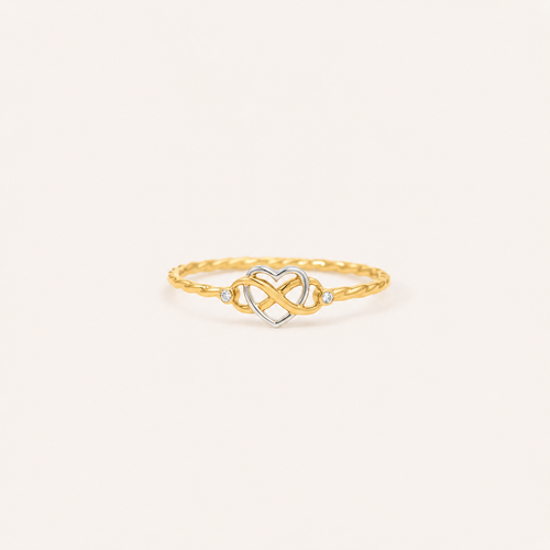 Forever Starts With Us — Infinity Heart Ring for Wife