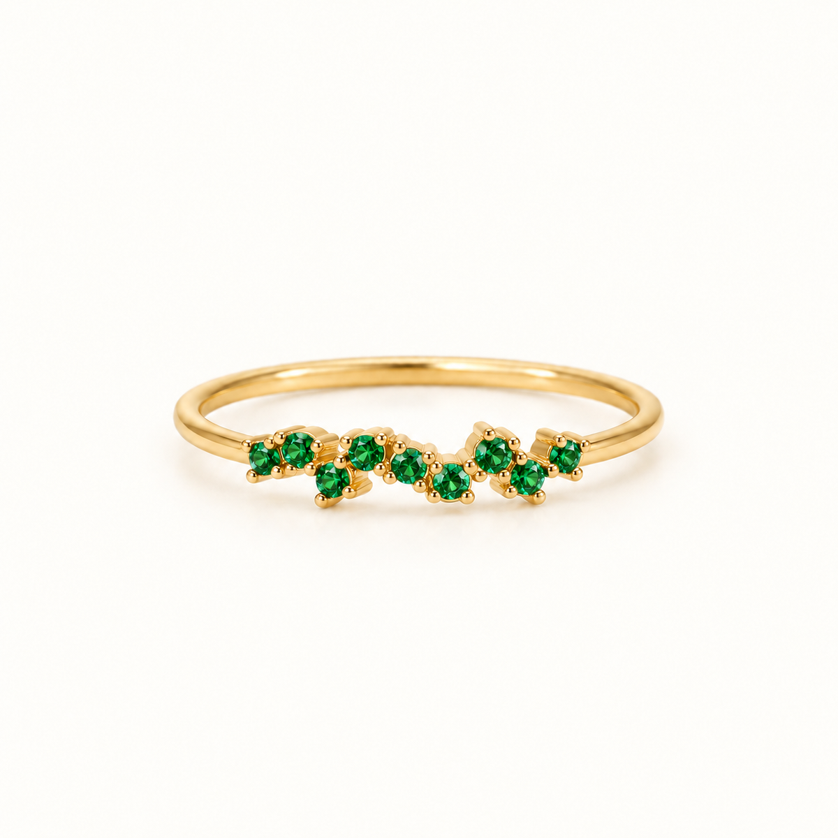 One Month, One Memory Dainty Birthstone Band