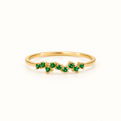 One Month, One Memory Dainty Birthstone Band