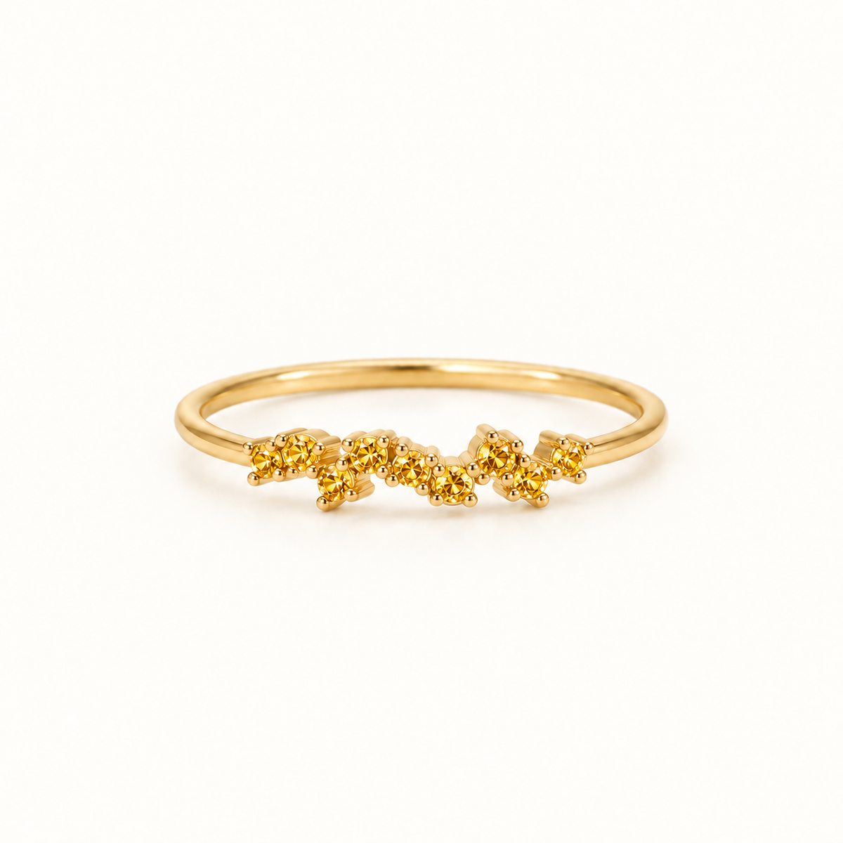 One Month, One Memory Dainty Birthstone Band