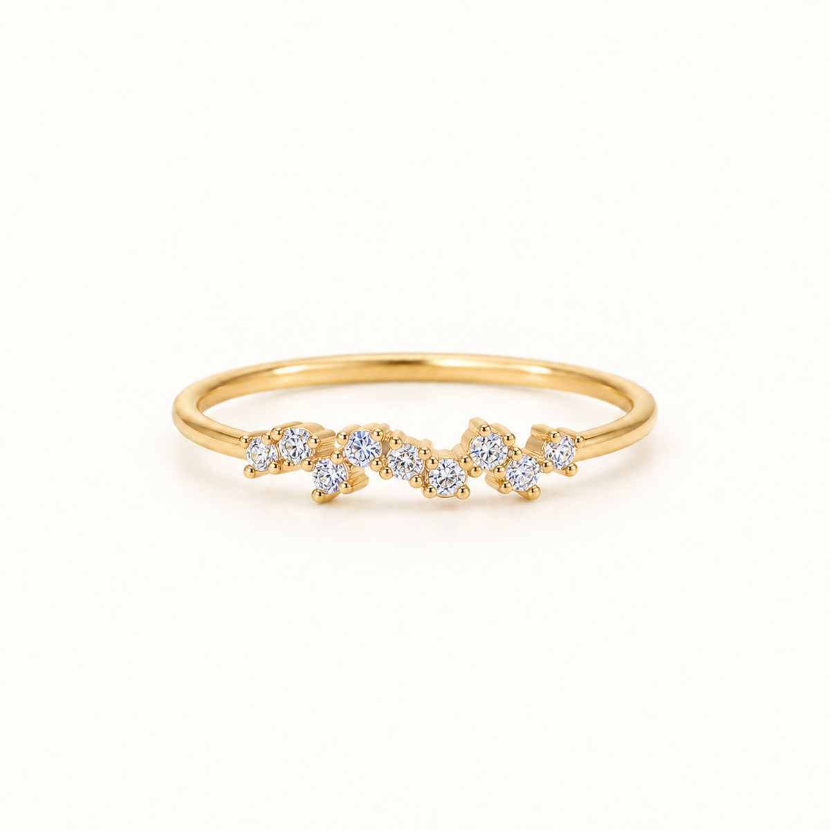 One Month, One Memory Dainty Birthstone Band