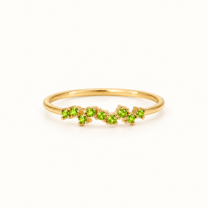 One Month, One Memory Dainty Birthstone Band
