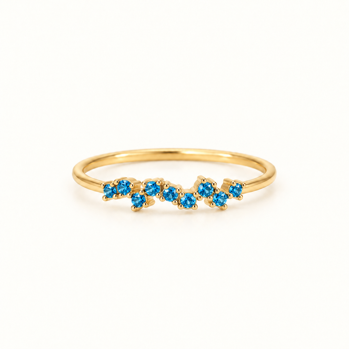 One Month, One Memory Dainty Birthstone Band