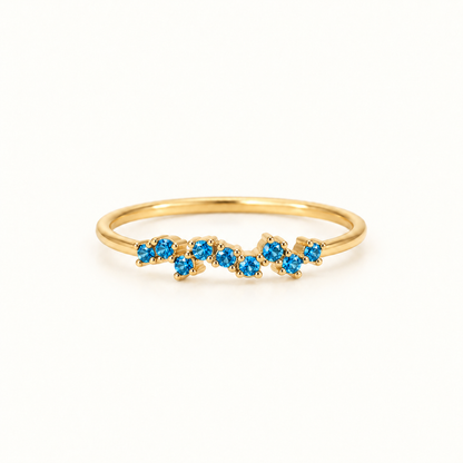 One Month, One Memory Dainty Birthstone Band