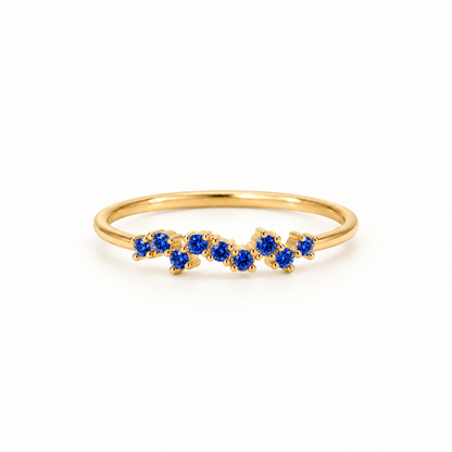 One Month, One Memory Dainty Birthstone Band