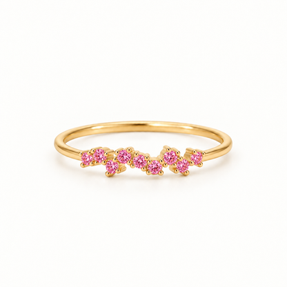 One Month, One Memory Dainty Birthstone Band