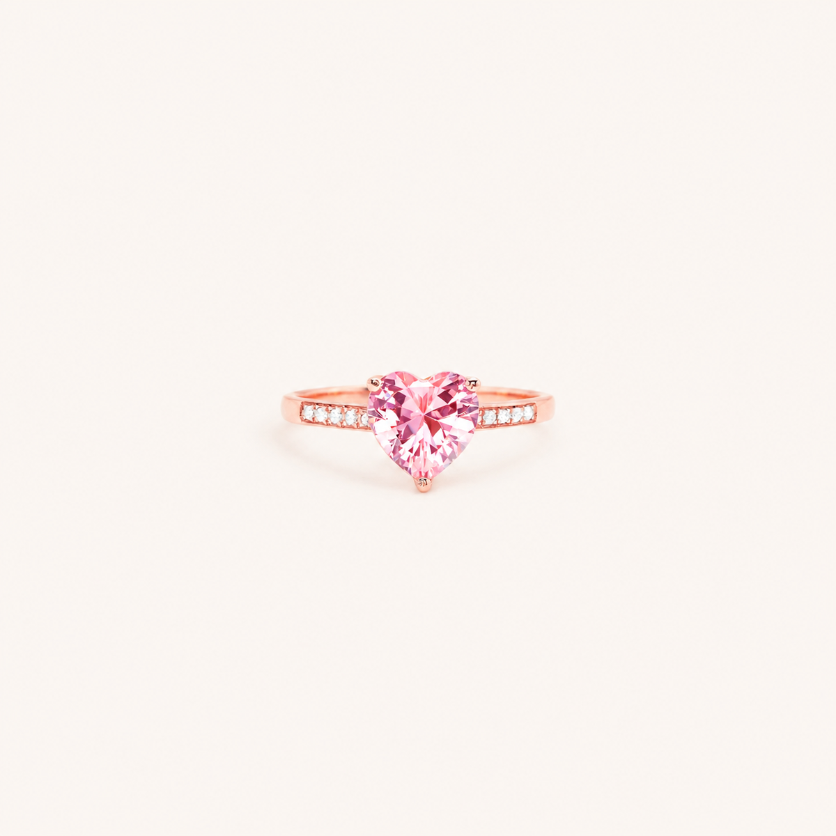 My Heart Picked You — Heart Solitaire Ring for Best Friend — Kynd Co