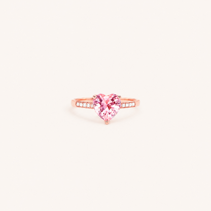 My Heart Picked You — Heart Solitaire Ring for Best Friend — Kynd Co