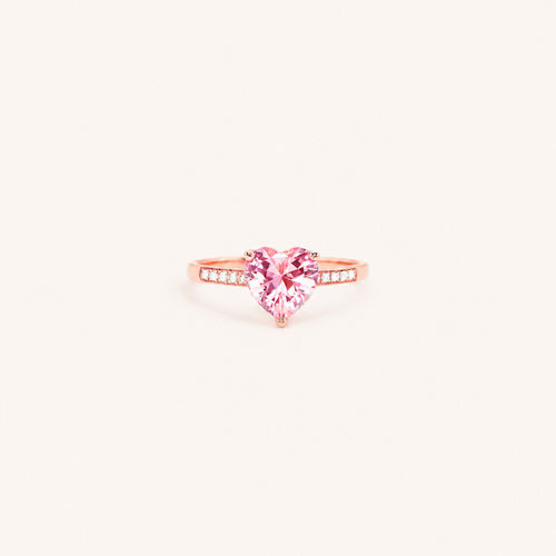 My Heart Picked You — Heart Solitaire Ring for Best Friend — Kynd Co