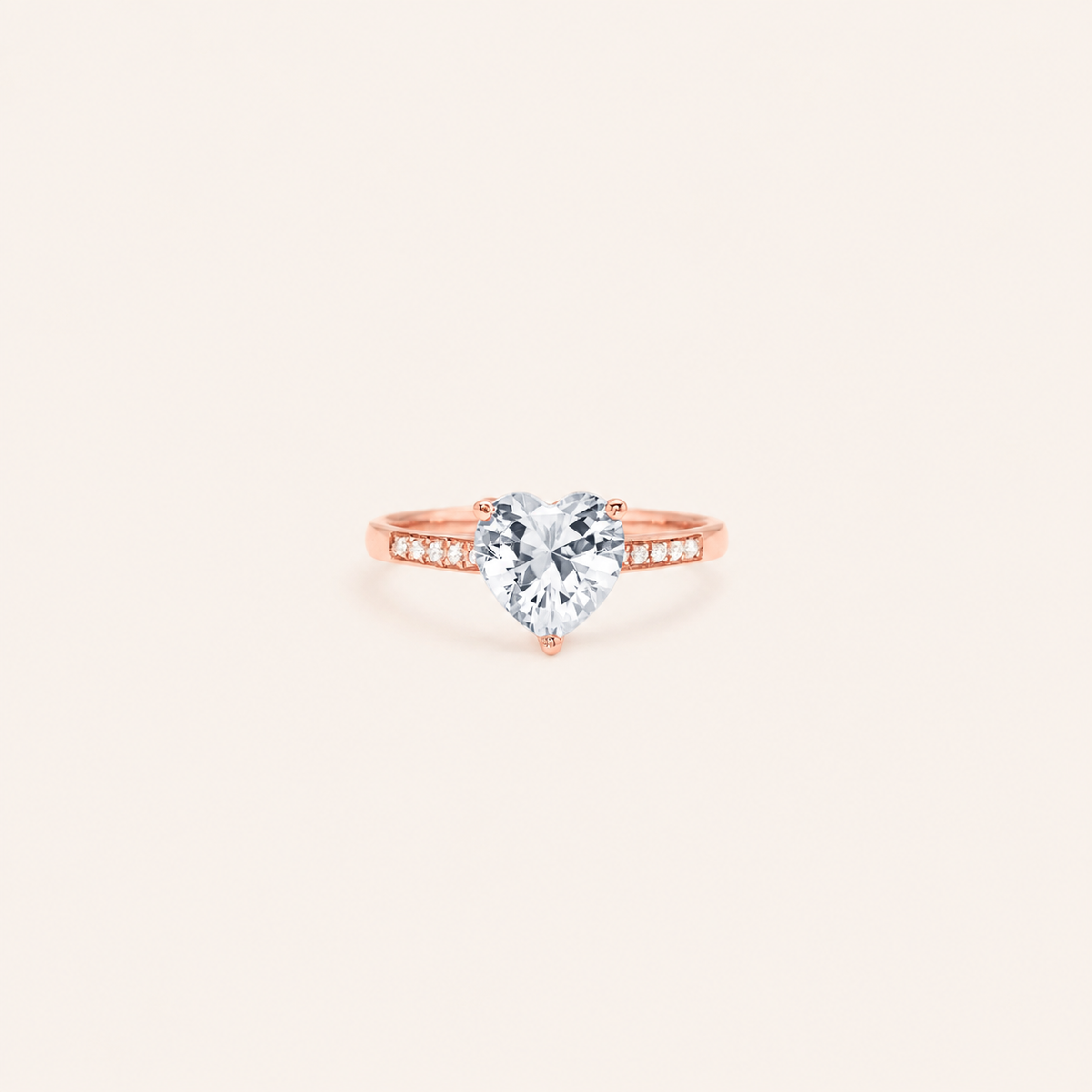 My Heart Picked You — Heart Solitaire Ring for Best Friend — Kynd Co