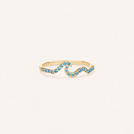 Miles Apart, Same Ocean — Wave Ring for Best Friend — Kynd Co