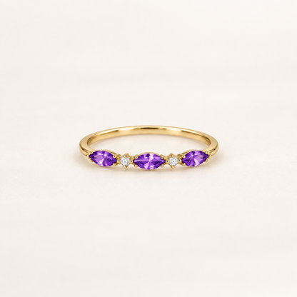 Your Month, Your Story Marquise Birthstone Ring